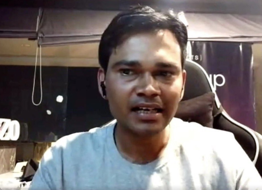 Paused livestream still from September 16, 2026 — a man mid-sentence during the Arc mainnet launch stream.